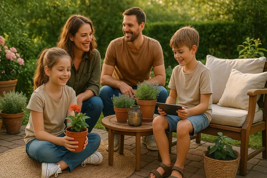 Balkon und Garten gemütlich einrichten