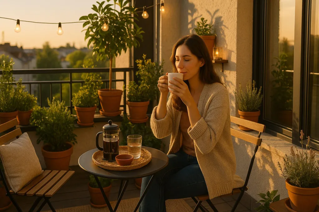 Balkon und Garten gemütlich einrichten