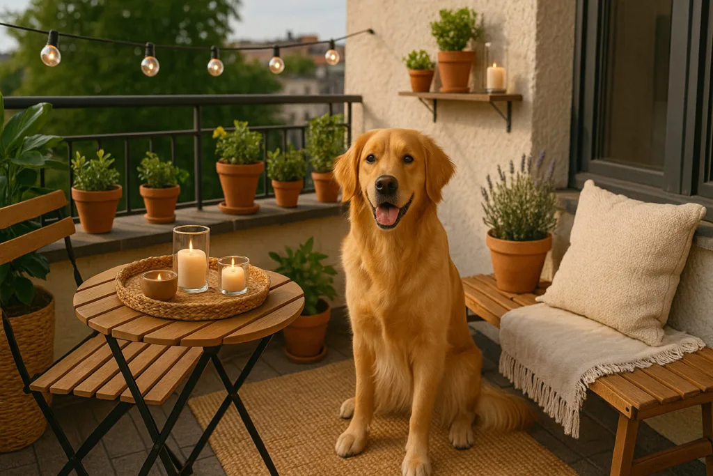 Balkon und Garten gemütlich einrichten
